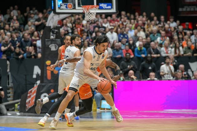 easyCredit Basketball Bundesliga, 21. Spieltag, Niners Chemnitz -MLP Academics Heidelberg 18.02.2026 ab 20.00 Uhr Chemnitz, Chemnitz Arena Im Foto: Erol Ersek(11) easyCredit Basketball Bundesliga, 21. Spieltag, Niners Chemnitz -MLP Academics Heidelberg Leipzig Sachsen Deutschland Copyright: xEHLxMedia MichelxKöhlerx 20261802-Niners-Heidelberg_141