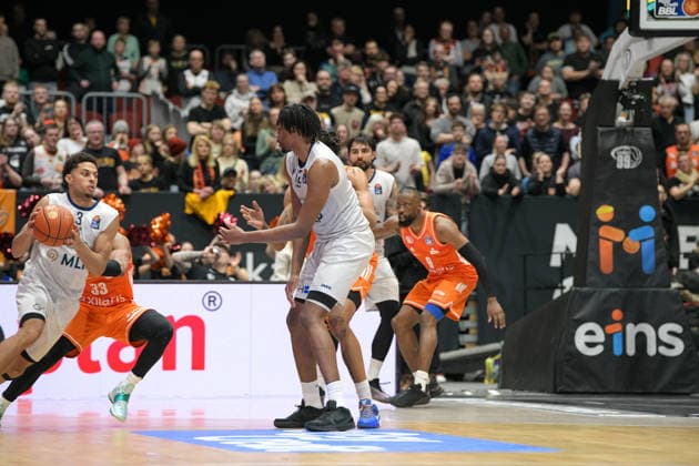 easyCredit Basketball Bundesliga, 21. Spieltag, Niners Chemnitz -MLP Academics Heidelberg 18.02.2026 ab 20.00 Uhr Chemnitz, Chemnitz Arena Im Foto: Kevin McClain(3) easyCredit Basketball Bundesliga, 21. Spieltag, Niners Chemnitz -MLP Academics Heidelberg Leipzig Sachsen Deutschland Copyright: xEHLxMedia MichelxKöhlerx 20261802-Niners-Heidelberg_145