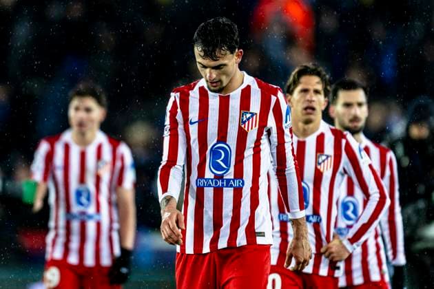 Atletico de Madrid midfielder Johnny Cardoso, during the match Club Brugge KV vs Atletico de Madrid at the Jan Breydelstadion for the Champions League - KO play-offs - 1st leg season 2025-2026 in BRUGGE, Belgium on 18 february 2026. (Photo by Stefan Koops EYE4IMAGES DeFodi Images) -