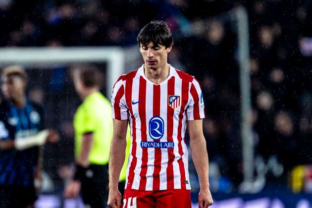 Atletico de Madrid defender Robin Le Normand, during the match Club Brugge KV vs Atletico de Madrid at the Jan Breydelstadion for the Champions League - KO play-offs - 1st leg season 2025-2026 in BRUGGE, Belgium on 18 february 2026. (Photo by Stefan Koops EYE4IMAGES DeFodi Images) -