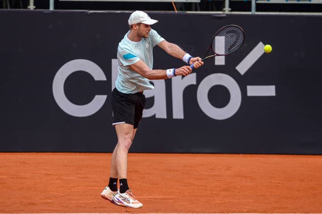 rio open, etapa do ATP, Tennis Herren world tour 500 Rio de Janeiro (RJ), 02 18 2026 - Rio Open ATP 500 RJ - Yannick Hanfmann (GER) during the Rio Open, a stage of the ATP World Tour 500, which takes place at the Jockey Club Brasileiro in Gavea, South Zone of Rio de Janeiro, this Wednesday, February 18, 2026. (Foto: Clever Felix Thenews2 imago images) SPO  Copyright: xCleverxFelixx