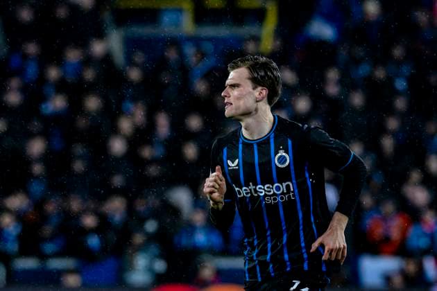 Club Brugge defender Bjorn Meijer, during the match Club Brugge KV vs Atletico de Madrid at the Jan Breydelstadion for the Champions League - KO play-offs - 1st leg season 2025-2026 in BRUGGE, Belgium on 18 february 2026. (Photo by Stefan Koops EYE4IMAGES DeFodi Images) -