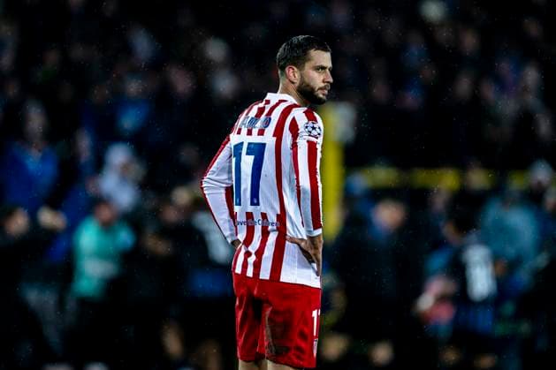 Atletico de Madrid defender David Hancko, during the match Club Brugge KV vs Atletico de Madrid at the Jan Breydelstadion for the Champions League - KO play-offs - 1st leg season 2025-2026 in BRUGGE, Belgium on 18 february 2026. (Photo by Stefan Koops EYE4IMAGES DeFodi Images) -