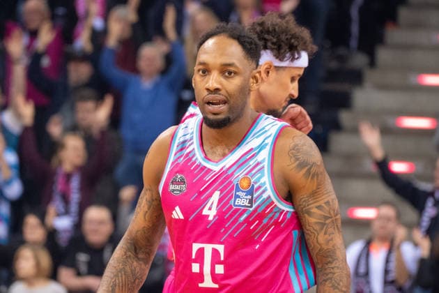 Deutschland: 1. Bundesliga Basketball easyCredit BBL 2025 2026 - Telekom Bonn vs SC RASTA Vechta - 21. Spieltag, 18.02.2026 - Telekom Dome (Bonn): Jeff Garrett Jr (Telekom Bonn, 4) Porträt, Portrait Copyright: xOrhanxHabashx