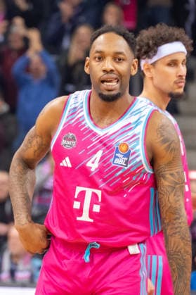 Deutschland: 1. Bundesliga Basketball easyCredit BBL 2025 2026 - Telekom Bonn vs SC RASTA Vechta - 21. Spieltag, 18.02.2026 - Telekom Dome (Bonn): Gesichtsausdruck Jeff Garrett Jr (Telekom Bonn, 4) Copyright: xOrhanxHabashx