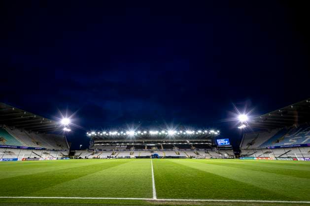 Stadium overview, during the match Club Brugge KV vs Atletico de Madrid at the Jan Breydelstadion for the Champions League - KO play-offs - 1st leg season 2025-2026 in BRUGGE, Belgium on 18 february 2026. (Photo by Stefan Koops EYE4IMAGES DeFodi Images) -