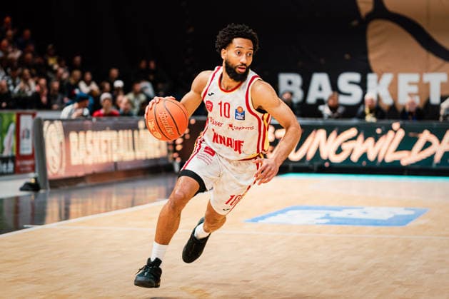 Easycredit BBL: Basketball Braunschweig Löwen - Fitness First Würzburger Baskets, 18.02.26 Davion Mintz (Würzburg Baskets, 10); Easycredit BBL: Basketball Braunschweig Löwen vs. Fitness First Würzburger Baskets am 18.02.2026 in der Volkswagen Halle, Braunschweig Copyright: xBEAUTIFULxSPORTS Tonhäuserx