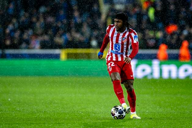 Atletico de Madrid forwarder Ademola Lookman, during the match Club Brugge KV vs Atletico de Madrid at the Jan Breydelstadion for the Champions League - KO play-offs - 1st leg season 2025-2026 in BRUGGE, Belgium on 18 february 2026. (Photo by Stefan Koops EYE4IMAGES DeFodi Images) -