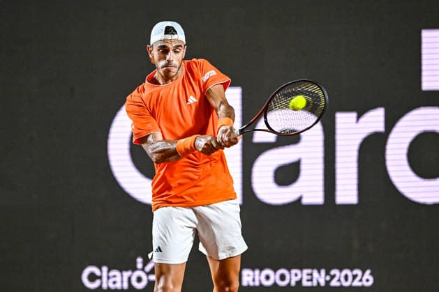 Rio Open 2026 RIO DE JANEIRO, RJ - 18.02.2026: RIO OPEN 2026 - Francisco Cerundolo competing against Thiago Agustin Tirante on the Guga Kuerten Court, during the 11th edition of the Rio Open, held at the Jockey Club Brasileiro, on the afternoon of this Wednesday (18), in Rio de Janeiro. (Photo: Celso Pupo Fotoarena) x2890949x  CelsoxPupo