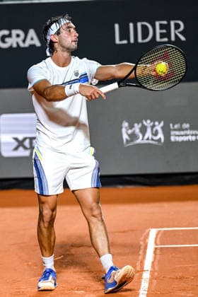 Rio Open 2026 RIO DE JANEIRO, RJ - 18.02.2026: RIO OPEN 2026 - Francisco Cerundolo competing against Thiago Agustin Tirante on the Guga Kuerten Court, during the 11th edition of the Rio Open, held at the Jockey Club Brasileiro, on the afternoon of this Wednesday (18), in Rio de Janeiro. (Photo: Celso Pupo Fotoarena) x2890956x  CelsoxPupo