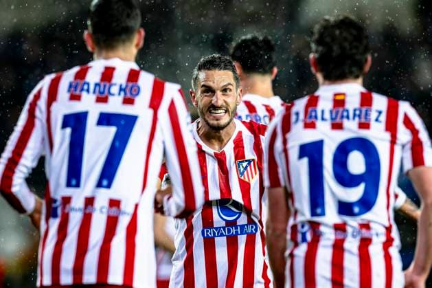 Atletico de Madrid midfielder Koke, during the match Club Brugge KV vs Atletico de Madrid at the Jan Breydelstadion for the Champions League - KO play-offs - 1st leg season 2025-2026 in BRUGGE, Belgium on 18 february 2026. (Photo by Stefan Koops EYE4IMAGES DeFodi Images) -