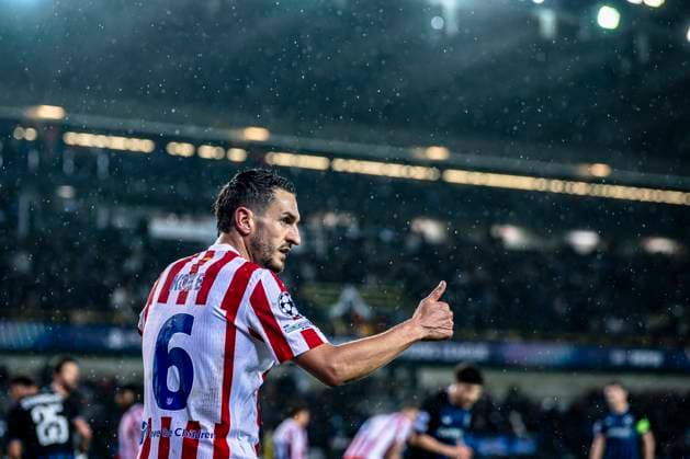 Atletico de Madrid midfielder Koke, during the match Club Brugge KV vs Atletico de Madrid at the Jan Breydelstadion for the Champions League - KO play-offs - 1st leg season 2025-2026 in BRUGGE, Belgium on 18 february 2026. (Photo by Stefan Koops EYE4IMAGES DeFodi Images) -