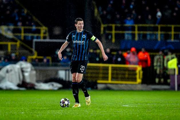 Club Brugge midfielder Hans Vanaken, during the match Club Brugge KV vs Atletico de Madrid at the Jan Breydelstadion for the Champions League - KO play-offs - 1st leg season 2025-2026 in BRUGGE, Belgium on 18 february 2026. (Photo by Stefan Koops EYE4IMAGES DeFodi Images) -