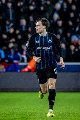 Club Brugge defender Bjorn Meijer, during the match Club Brugge KV vs Atletico de Madrid at the Jan Breydelstadion for the Champions League - KO play-offs - 1st leg season 2025-2026 in BRUGGE, Belgium on 18 february 2026. (Photo by Stefan Koops EYE4IMAGES DeFodi Images) -