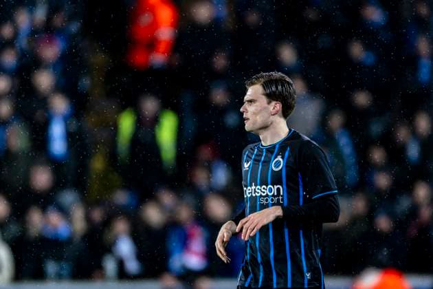 Club Brugge defender Bjorn Meijer, during the match Club Brugge KV vs Atletico de Madrid at the Jan Breydelstadion for the Champions League - KO play-offs - 1st leg season 2025-2026 in BRUGGE, Belgium on 18 february 2026. (Photo by Stefan Koops EYE4IMAGES DeFodi Images) -
