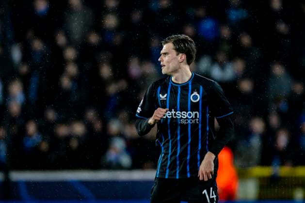Club Brugge defender Bjorn Meijer, during the match Club Brugge KV vs Atletico de Madrid at the Jan Breydelstadion for the Champions League - KO play-offs - 1st leg season 2025-2026 in BRUGGE, Belgium on 18 february 2026. (Photo by Stefan Koops EYE4IMAGES DeFodi Images) -