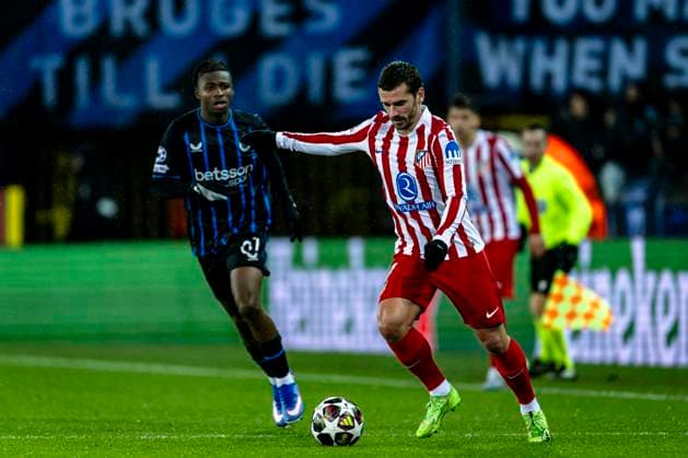 Atletico de Madrid forwarder Antoine Griezmann, during the match Club Brugge KV vs Atletico de Madrid at the Jan Breydelstadion for the Champions League - KO play-offs - 1st leg season 2025-2026 in BRUGGE, Belgium on 18 february 2026. (Photo by Stefan Koops EYE4IMAGES DeFodi Images) -