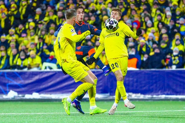 Football, Champions League 2025 2026 Bodo Glimt Inter 3 1 Bodo 20260218 Bodo Glimts Fredrik Sjovold during the Champions League football match between Bodo Glimt and Inter at Aspmyra Stadium Photo Mats Torbergsen NTB Bodo Norway EDITORIAL USE ONLY RESTRICTED USE FOR BETTING COMPANIES  Copyright: xMatsxTorbergsenx xNTBx