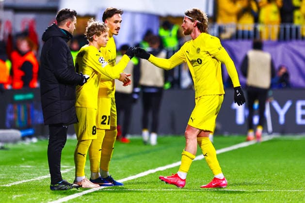 Football, Champions League 2025 2026 Bodo Glimt Inter 3 1 Bodo 20260218 Bodo Glimts Kasper Hogh is substituted in the Champions League football match between Bodo Glimt and Inter at Aspmyra Stadium Photo Mats Torbergsen NTB Bodo Norway EDITORIAL USE ONLY RESTRICTED USE FOR BETTING COMPANIES  Copyright: xMatsxTorbergsenx xNTBx