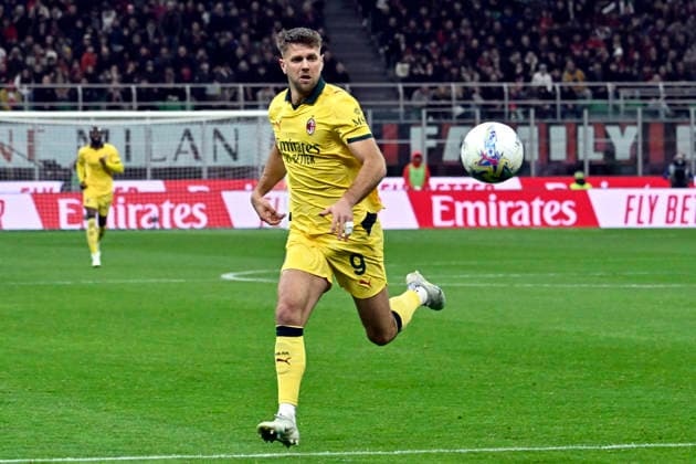 NICLAS FULLKRUG, Milan, Serie A 2025-26, Milan-Como1-1, azione, action, single shot SERIE A 2025-26 MILAN-COMO 1-1