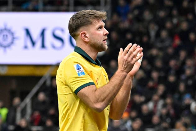 NICLAS FULLKRUG, Milan, Serie A 2025-26, Milan-Como1-1, azione, action, single shot, gesti, applauso SERIE A 2025-26 MILAN-COMO 1-1