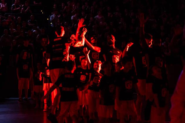 GER, easy-Credit Basketball-Bundesliga, Niners Chemnitz - MLP Academics Heidelberg. 18.02.2026, Messe, Chemnitz, GER, easy-Credit Basketball-Bundesliga, Niners Chemnitz - MLP Academics Heidelberg. Yordan Minchev (Niners Chemnitz Foto Alexander Trienitz Chemnitz Messe Sachsen Deutschland