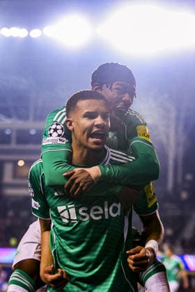 BAKU, AZERBAIJAN - FEBRUARY 18: Malick Thiaw of Newcastle United celebrates with Anthony Elanga after scoring a goal during the UEFA Champions League knockout phase play-off first leg football match between Qarabag and Newcastle United at the Tofiq Bahramov Republican Stadium in Baku on February 18, 2026. (Photo by Firudin Salimov Sports Press Photo) Copyright: xFirudinxSalimov SportsxPressxPhox Sportspressphoto_SPR94389