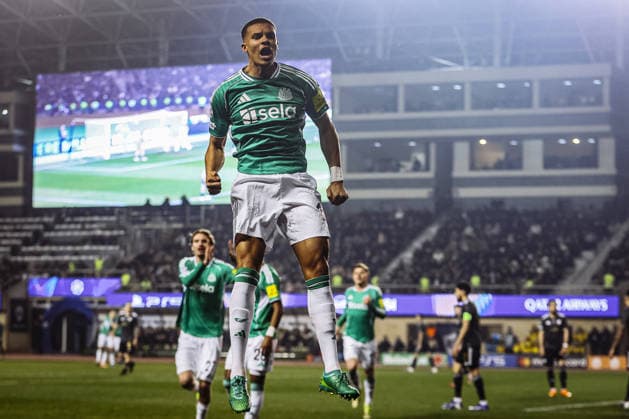 BAKU, AZERBAIJAN - FEBRUARY 18: Malick Thiaw of Newcastle United celebrates after scoring a goal during the UEFA Champions League knockout phase play-off first leg football match between Qarabag and Newcastle United at the Tofiq Bahramov Republican Stadium in Baku on February 18, 2026. (Photo by Firudin Salimov Sports Press Photo) Copyright: xFirudinxSalimov SportsxPressxPhox Sportspressphoto_SPR94391