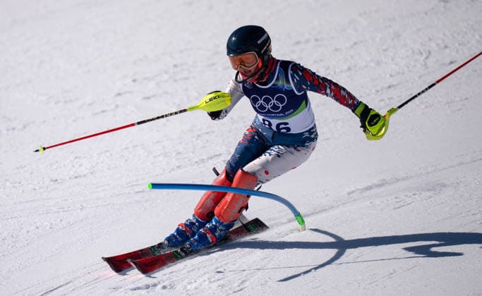 260218 -- CORTINA D AMPEZZO, Feb. 18, 2026 -- Lee Wen-Yi of Chinese Taipei competes during the alpine skiing women s slalom run 1 at the Milan-Cortina 2026 Olympic Winter games, Winterspiele,Spiele, Summer games in Cortina, Italy, Feb. 18, 2026. MICO2026ITALY-CORTINA D AMPEZZO-OLYMPIC WINTER GAMES-ALPINE SKIING-WOMEN S SLALOM FeixMaohua  (MICO2026)ITALY-CORTINA D AMPEZZO-OLYMPIC WINTER GAMES-ALPINE SKIING-WOMEN S SLALOM IMAGO FeixMaohua  imago images 0847990117