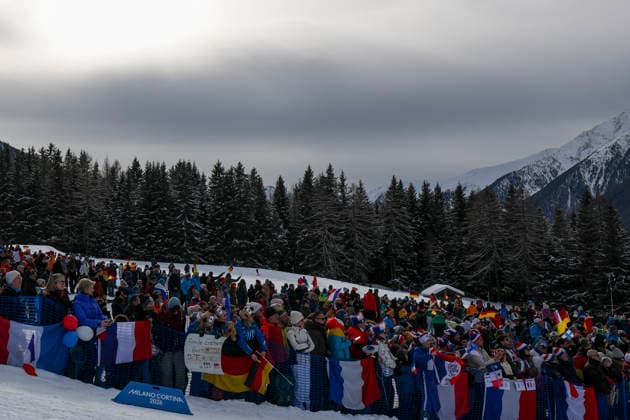 (260219) -- ANTERSELVA, Feb. 19, 2026 -- Franziska Preuss of Germany competes during the biathlon women s 4x6km relay at the 2026 Milan-Cortina Winter Olympics in Anterselva, Italy, Feb. 18, 2026. ) (MICO2026)ITALY-ANTERSELVA-OLYMPIC Winter games, Winterspiele,Spiele, Summer games BIATHLON-WOMEN S 4x6KM RELAY ZhangxTao 