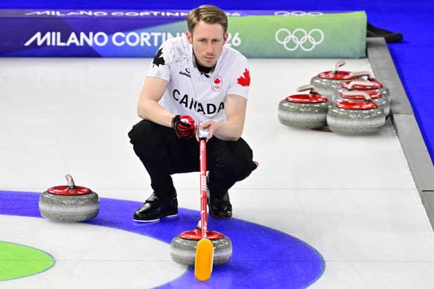 CORTINA, ITALY 20260219 Canada s Marc Kennedy during the men s group stage match, round 12, between Canada and Norway in the Olympic curling in Cortina. *** The image is included in the SPORTS PACKAGE. For others PAYMENT IMAGE *** CORTINA ITALY x10030x *** CORTINA, ITALY 20260219 Canada s Marc Kennedy during the men s group stage match, round 12, between Canada and Norway in the Olympic curling in Cortina The image is included in the SPORTS PACKAGE For others PAYMENT IMAGE CORTINA ITALY x10030x  Copyright: xJonasxEkströmer TTx 2026 OLYMPICS MEN S CURLING CANADA-NORWAY