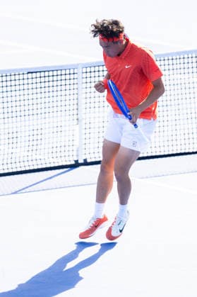 2026 Delray Beach Open - Day 3 - Coleman Wong (Hong Kong) Vs Brandon Nakashima (USA) Coleman Wong of Hong Kong reacts against Brandon Nakashima of the USA during their match on Day 3 of the Delray Beach Open at the Delray Tennis Center in Delray Beach, Florida, on February 18, 2026. Delray Beach FL United States  Copyright: xMauricioxPaizx originalFilename:paiz-2026delr260218_np2UD.jpg