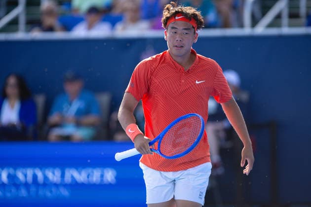 2026 Delray Beach Open - Day 3 - Coleman Wong (Hong Kong) Vs Brandon Nakashima (USA) On February 18, 2026, in Delray Beach, Florida, a match takes place on Day 3 of the Delray Beach Open at the Delray Tennis Center. Delray Beach FL United States  Copyright: xMauricioxPaizx originalFilename:paiz-2026delr260218_npVCN.jpg