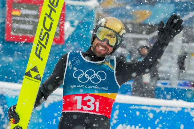 Winter Olympics in Milan Cortina 2026 Val di Fiemme, Italy 20260219. Johannes Rydzek from Germany during the combined team sprint on the large hill in the Predazzo Ski jumping, Skispringen, Ski, nordisch Stadium during the Winter Olympics in Milano Cortina 2026. Photo: Lise Aaserud NTB Val di Fiemme Italy EDITORIAL USE ONLY. RESTRICTED USE FOR BETTING COMPANIES Ref:_SPOeluMcNQW5O0.jpg *** Winter Olympics in Milan Cortina 2026 Val di Fiemme, Italy 20260219 Johannes Rydzek from Germany during the combined team sprint on the large hill in the Predazzo Ski Jumping Stadium during the Winter Olympics in Milano Cortina 2026 Photo Lise Aaserud NTB Val di Fiemme Italy EDITORIAL USE ONLY RESTRICTED USE FOR BETTING COMPANIES  Copyright: xLisexAserudx xNTBx