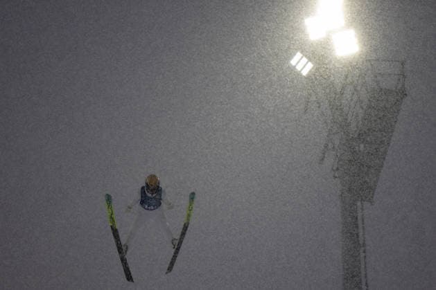 OLYMPICS - Winter Olympic Games, Olympische Spiele, Olympia, OS Milano Cortina 2026 PREDAZZO,ITALY,19.FEB.26 - OLYMPICS, NORDIC SKIING, NORDIC COMBINED, Ski jumping, Skispringen, Ski, nordisch - Winter Olympic Games Milano Cortina 2026, team sprint, large hill. Image shows Johannes Lamparter (AUT).  GEPAxpictures xOliverxLerch