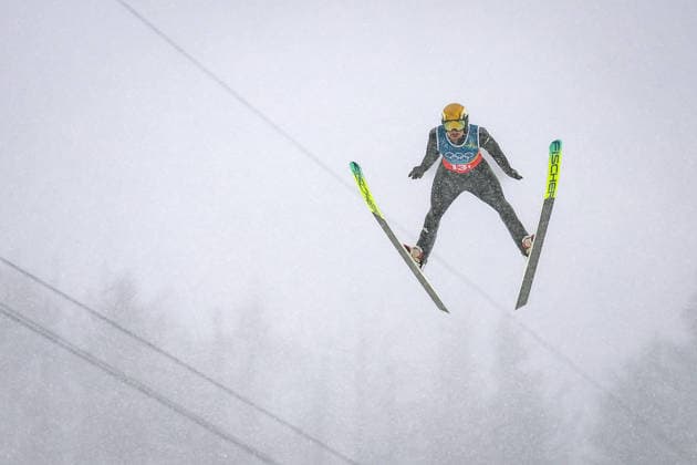 OLYMPICS - Winter Olympic Games, Olympische Spiele, Olympia, OS Milano Cortina 2026 PREDAZZO,ITALY,19.FEB.26 - OLYMPICS, NORDIC SKIING, NORDIC COMBINED, Ski jumping, Skispringen, Ski, nordisch - Winter Olympic Games Milano Cortina 2026, team sprint, large hill. Image shows Johannes Rydzek (GER).  GEPAxpictures xMatthiasxTrinkl