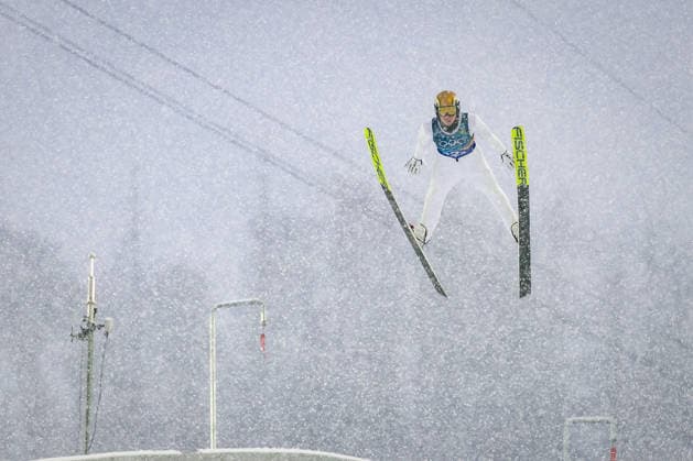 OLYMPICS - Winter Olympic Games, Olympische Spiele, Olympia, OS Milano Cortina 2026 PREDAZZO,ITALY,19.FEB.26 - OLYMPICS, NORDIC SKIING, NORDIC COMBINED, Ski jumping, Skispringen, Ski, nordisch - Winter Olympic Games Milano Cortina 2026, team sprint, large hill. Image shows Jens Luraas Oftebro (NOR).  GEPAxpictures xMatthiasxTrinkl