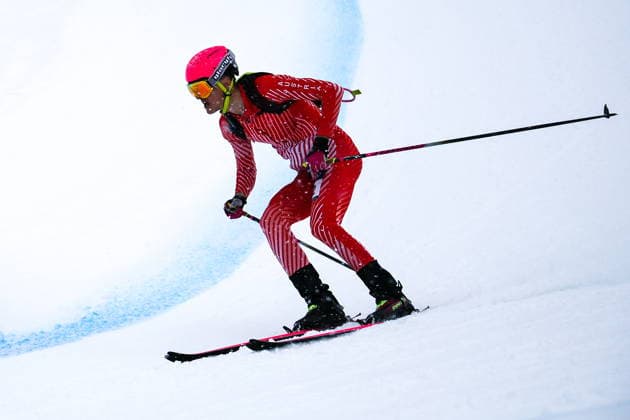 ITALY, LOMBARDY - FEBRUARY 19, 2026: Pual Verbnjak of Austria competes in the men s ski mountaineering sprint heats during the 2026 Winter Olympic Games, Olympische Spiele, Olympia, OS on the Stelvio slope of the Bormio Ski Resort in Bormio, Province of Sondrio 2026 Winter Olympics: Ski Mountaineering  - ZUMAt113 20260219_zaa_t113_073 Copyright: xMikhailxTereshchenkox