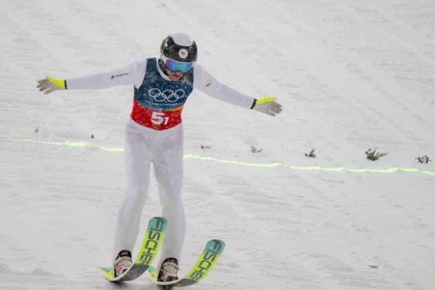 OLYMPICS - Winter Olympic Games, Olympische Spiele, Olympia, OS Milano Cortina 2026 PREDAZZO,ITALY,19.FEB.26 - OLYMPICS, NORDIC SKIING, NORDIC COMBINED, Ski jumping, Skispringen, Ski, nordisch - Winter Olympic Games Milano Cortina 2026, team sprint, large hill. Image shows Jan Vytrval (CZE).  GEPAxpictures xOliverxLerch