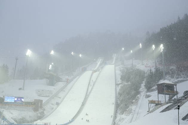 General view, FEBRUARY 19, 2026 - Nordic Combined : Team Sprint during the Milano Cortina 2026 Olympic Winter games, Winterspiele,Spiele, Summer games at Predazzo Ski jumping, Skispringen, Ski, nordisch Stadium in Predazzo, Italy. Noxthirdxpartyxsales  aflo_320463568
