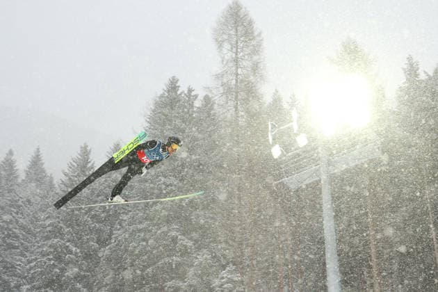 Akito Watabe (JPN), FEBRUARY 19, 2026 - Nordic Combined : Team Sprint during the Milano Cortina 2026 Olympic Winter games, Winterspiele,Spiele, Summer games at Predazzo Ski jumping, Skispringen, Ski, nordisch Stadium in Predazzo, Italy. Noxthirdxpartyxsales  aflo_320463818