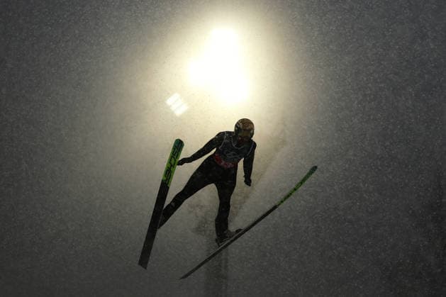 RYDZEK Johannes (GER), FEBRUARY 19, 2026 - Nordic Combined : Team Sprint during the Milano Cortina 2026 Olympic Winter games, Winterspiele,Spiele, Summer games at Predazzo Ski jumping, Skispringen, Ski, nordisch Stadium in Predazzo, Italy. Noxthirdxpartyxsales  aflo_320463990