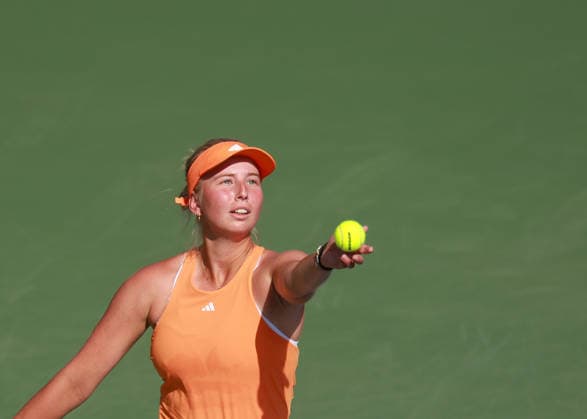 Clara Tauson, Dubai Duty Free Tennis Championships, Dubai, U.A.E., Copyright: xJuergenxHasenkopfx