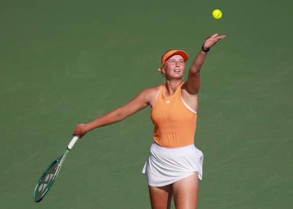 Clara Tauson, Dubai Duty Free Tennis Championships, Dubai, U.A.E., Copyright: xJuergenxHasenkopfx
