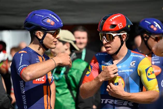 Volta Algarve 2026 Stage 2 FOIA (MONCHIQUE), PORTUGAL - FEBRUARY 19 : Bittner Pavel (CZE) of Team Picnic PostNL and Teutenberg Tim Torn (GER) of Lidl - Trek during stage 2 of the 52th edition of Volta Algarve an UCI ProSeries 2.Pro cycling road race stage for Men Elite of 147.2 km with start in Portimao and finish in Foia (Monchique) on February 19, 2026 in Foia (Monchique), Portugal, 19 02 2026 ( Motordriver Guy De Vuyst - Foia (Monchique) Portugal  Copyright: xNicoxVereeckenx