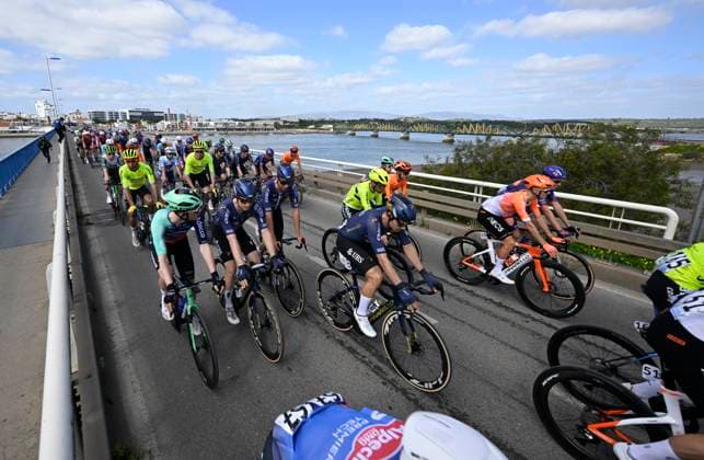 Volta Algarve 2026 Stage 2 FOIA (MONCHIQUE), PORTUGAL - FEBRUARY 19 : illustration picture peloton during stage 2 of the 52th edition of Volta Algarve an UCI ProSeries 2.Pro cycling road race stage for Men Elite of 147.2 km with start in Portimao and finish in Foia (Monchique) on February 19, 2026 in Foia (Monchique), Portugal, 19 02 2026 ( Motordriver Guy De Vuyst - Foia (Monchique) Portugal  Copyright: xNicoxVereeckenx