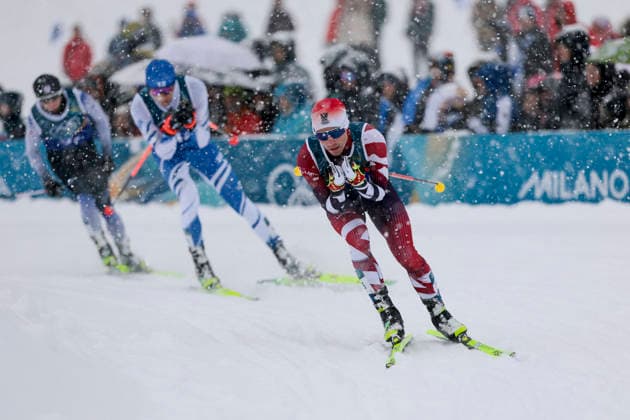 OLYMPICS - Winter Olympic Games, Olympische Spiele, Olympia, OS Milano Cortina 2026 TESERO,ITALY,19.FEB.26 - OLYMPICS, NORDIC SKIING, NORDIC COMBINED, CROSS COUNTRY - Winter Olympic Games Milano Cortina 2026, team sprint, 2x7.5km. Image shows Johannes Lamparter (AUT).  GEPAxpictures xMatthiasxTrinkl