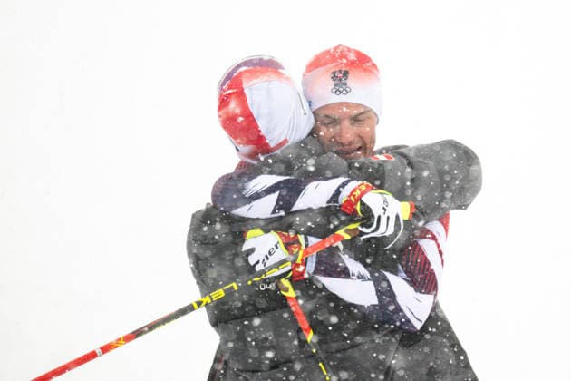 260219 Stefan Rettenegger of Austria and Johannes Lamparter of Austria after competing in the nordic combined team sprint cross-country skiing during day 12 of the 2026 Winter Olympics on February 19, 2026 in Val di Fiemme. Photo: Maxim Thore BILDBYRAN kod MT MT0997 nordisk kombination nordic combined nordisk kombinert Olympic Games, Olympische Spiele, Olympia, OS olympics winter olympics os ol olympiska spel vinter-os olympiske leker milano cortina 2026 milan cortina 2026 milano cortina 2026 olympic games milano cortina 2026 winter olympic games milano cortina-os milano cortina-ol vinter-ol 12 bbeng *** 260219 Stefan Rettenegger of Austria and Johannes Lamparter of Austria after competing in the nordic combined team sprint cross country skiing during day 12 of the 2026 Winter Olympics on February 19, 2026 in Val di Fiemme Photo Maxim Thore BILDBYRAN kod MT MT0997 nordisk kombination nordic combined nordic combined olympic games olympics winter olympics os ol olympiska spel vinter os olympiske leker milano cortina 2026 milan cortina 2026 milano cortina 2026 olympic games milano cortina 2026 winter olympic games milano cortina os milano cortina ol vinter ol 12 bbeng  Copyright: MAXIMxTHORE BB260219MT014