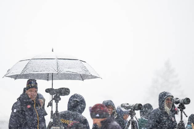 260219 Shooting coach Jean-Marc Chabloz of Sweden under an umbrella at a biathlon training session during day 13 of the 2026 Winter Olympics on February 19, 2026 in Anterselva. Photo: Mathias Bergeld BILDBYRAN kod MB MB1338 skidskytte biathlon skiskyting Olympic Games, Olympische Spiele, Olympia, OS olympics winter olympics os ol olympiska spel vinter-os olympiske leker milano cortina 2026 milan cortina 2026 milano cortina 2026 olympic games milano cortina 2026 winter olympic games milano cortina-os milano cortina-ol vinter-ol 13 bbeng träning training *** 260219 Shooting coach Jean Marc Chabloz of Sweden under an umbrella at a biathlon training session during day 13 of the 2026 Winter Olympics on February 19, 2026 in Anterselva Photo Mathias Bergeld BILDBYRAN code MB MB1338 biathlon biathlon olympic games olympics olympics winter olympics os ol olympic games winter os olympic games milano cortina 2026 milan cortina 2026 milano cortina 2026 olympic games milano cortina 2026 winter olympic games milano cortina os milano cortina ol winter ol 13 bbeng träning training  Copyright: MATHIASxBERGELD BB260219MB028