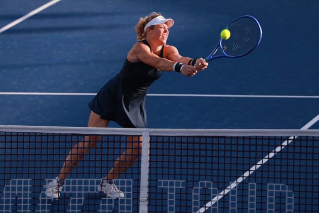 Laura Siegemund (GER), Vera Zvonareva, Damen Doppel, Ladies Doubles Dubai Duty Free Tennis Championships, Dubai, U.A.E., Copyright: xJuergenxHasenkopfx